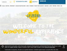 Tablet Screenshot of gasparinavillage.it